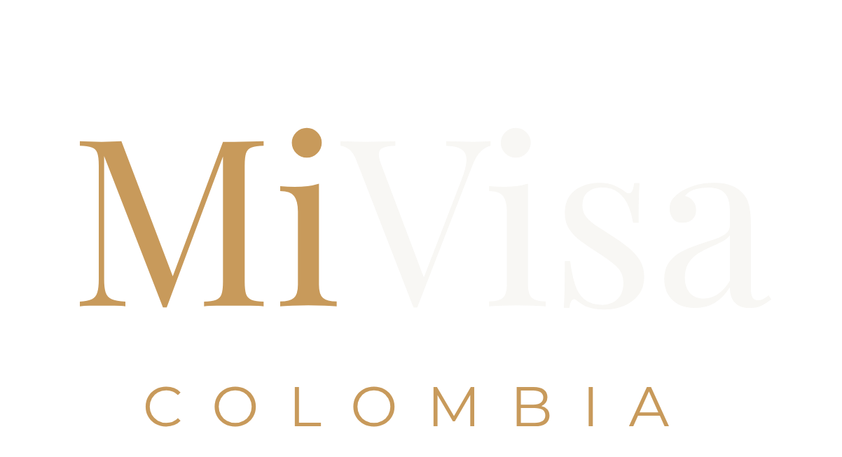 Logo oficial de Mi Visa Colombia